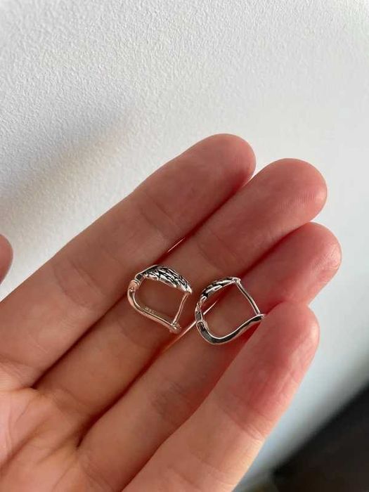 cercei argint in forma de aripi de inger