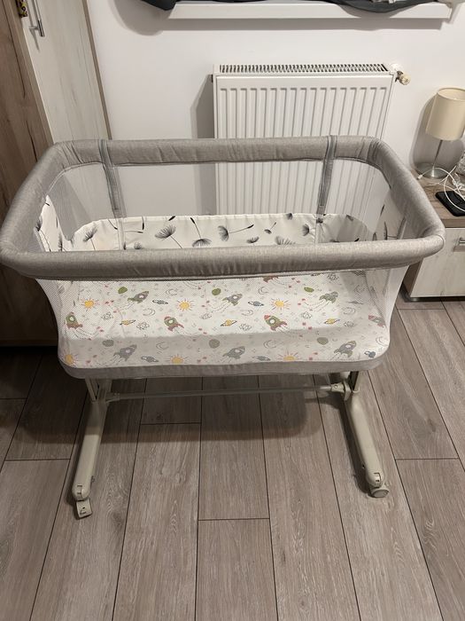 Patut pentru copii Lionelo Aurora, co-sleeper, 3 in 1, light gray