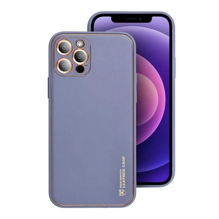 Кожен калъф iPhone, Samsung модерен и стилен кейс с протектор на камерите