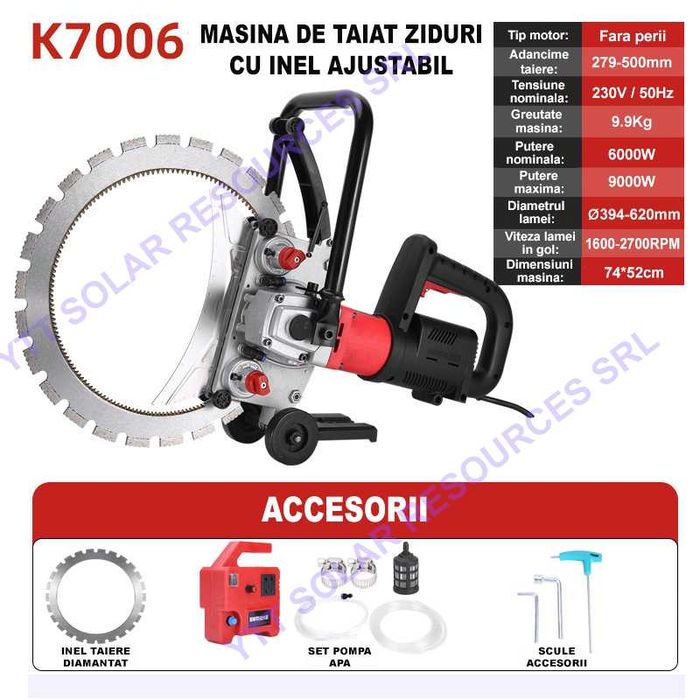 Discuri diamantate 410mm/520mm pt masina /drujba de taiat beton