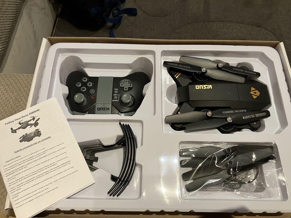 Дрон Visuo XS809HW – Wi-Fi FPV, HD Камера