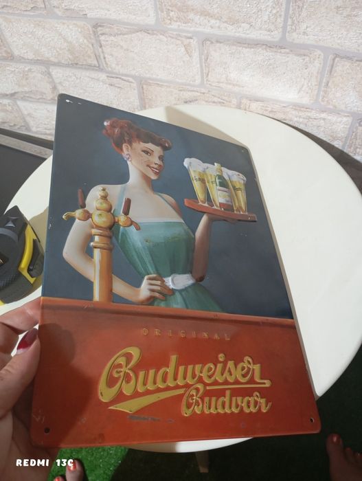 Стара метална табела Будвайзер