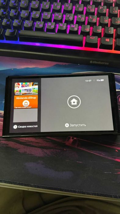 Nintendo Switch OLED (белый) — идеальное состояние