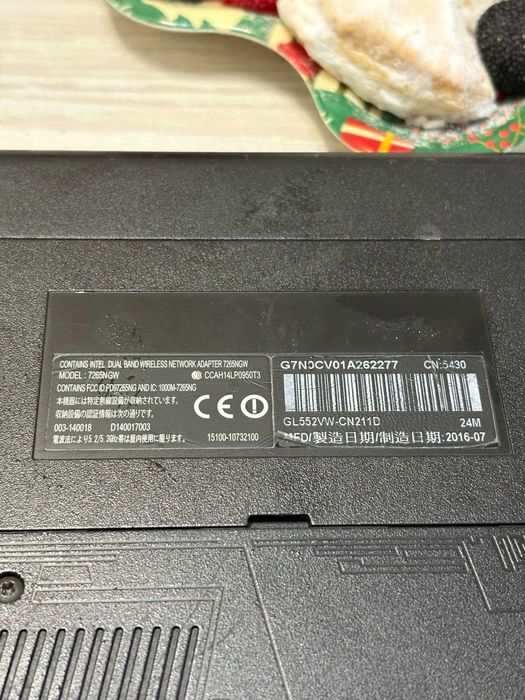 Asus republic of gamers 16gb ram 1tb ssd sata 3 , nvidia geforce 2gb