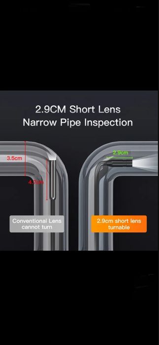 Camara endoscopica  5 Metri , Ecran 4.3 inch, HD, NOU