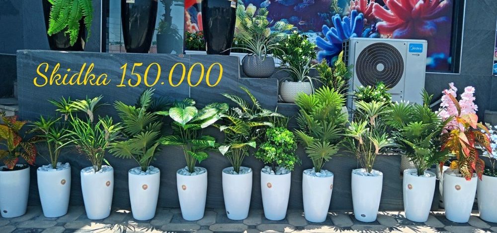 Suniy gullar va daraxtlar olami.