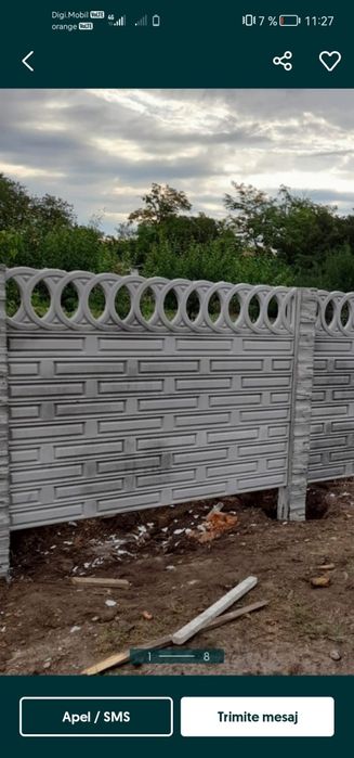 Gard din beton armat