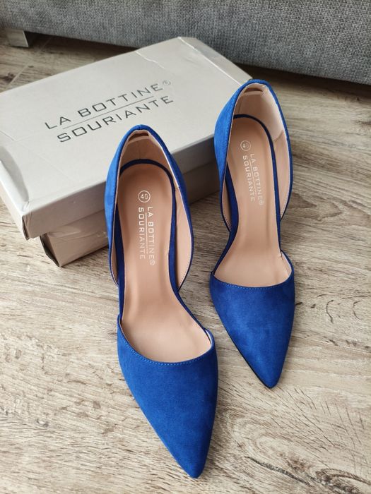 Pantofi stiletto Shayenne La Bottine – albaștri – mărimea 40 – noi sup