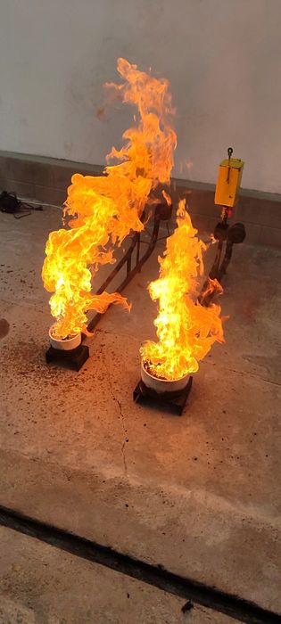 Горелки на отработке.