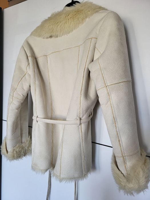 Дамско палто,еко кожа и косъм Lindex XS/S