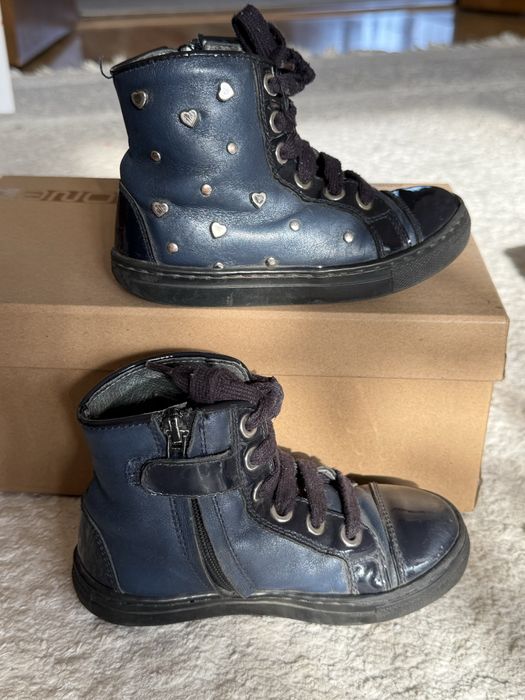 Ботинки кожаные Италия