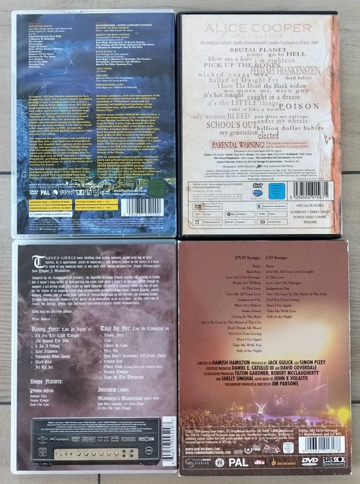 Lot DVD-uri Iron Maiden, Alice Cooper, Malmsteen, Whitesnake