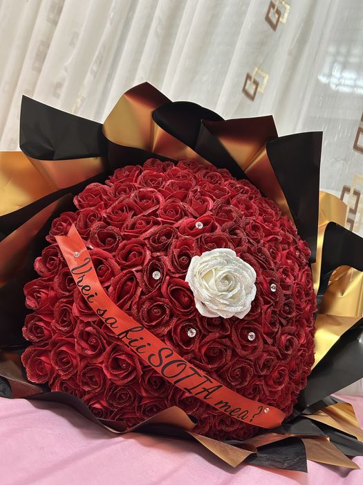 Vand buchet din flori de sapun