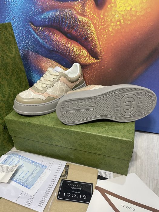 Adidasi Gucci GG piele naturala Full Box colectie noua