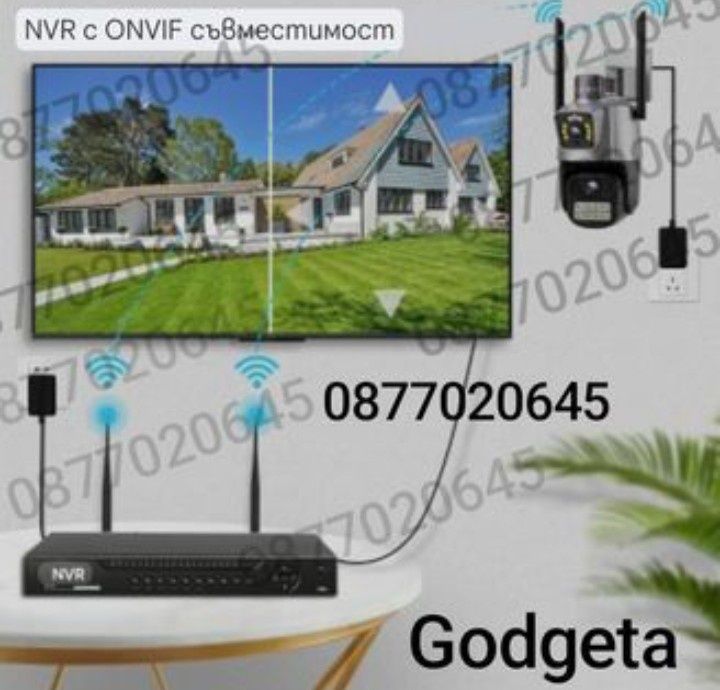 Камера iCsee 12MP двойна smart камера външна WIFI  влагоустойчива