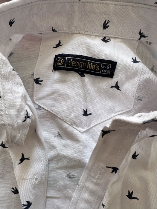 Сет - детски сив кариран костюм със сако , панталони и 2 ризки