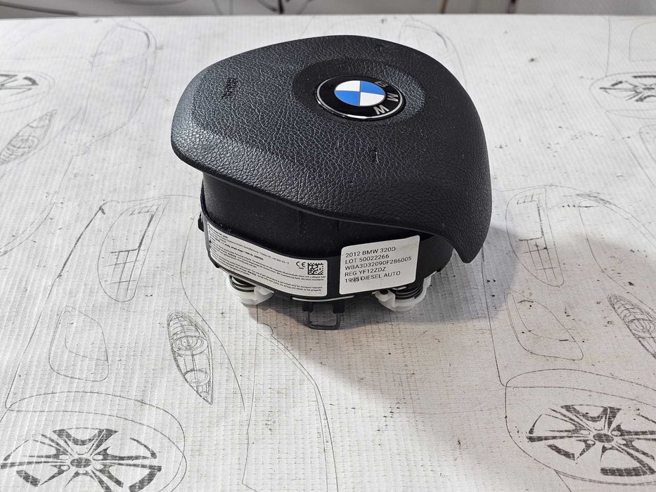 Airbag volan BMW Seria 3 F30 F31 / Seria 1 F20 F21 2012-2018 2012 2.0d 135kW Cod OEM: 6791332-07, 6791332, 32306791332 (5F3)