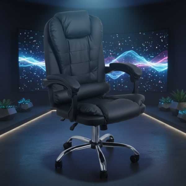 Въртящ се офис стол Aseto с функция накланяне, Кремав/Черен, до 140 кг