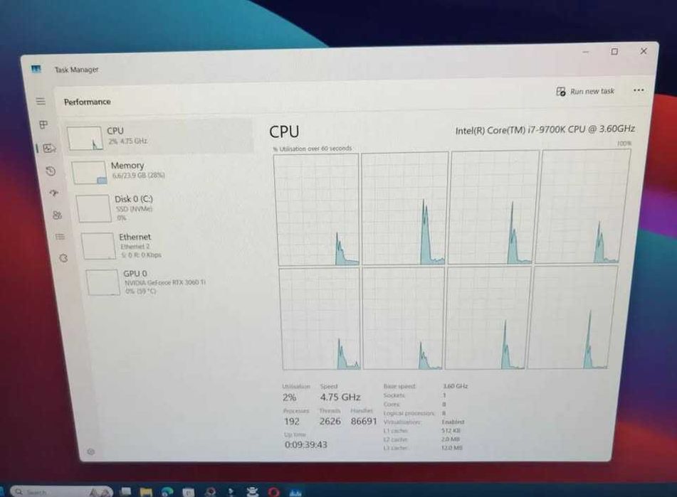 Vand PC GAMING i7 9700k