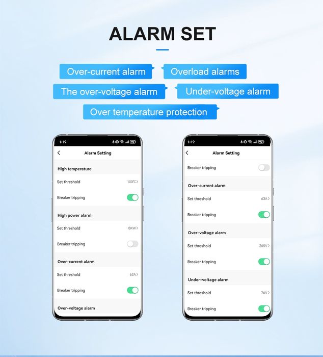 SMART предпазител / Умен WiFi автоматичен прекъсвач TOMZN TUYA 1P 1–63