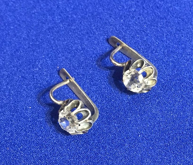 Серьги серебро 875и 925пробы.смотрите все фото