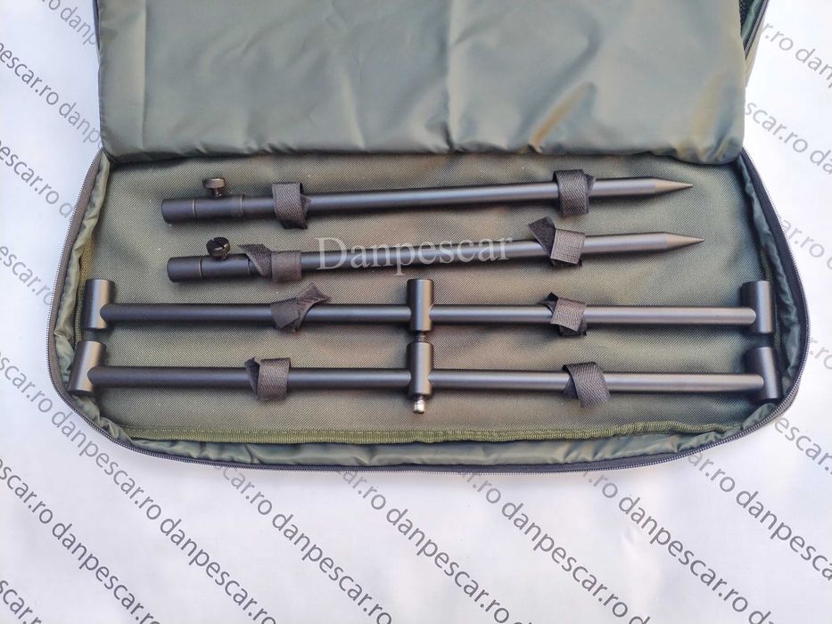 Set 2 BUZZ BAR FEEDER 40cm 3 posturi si 2 picheti reglabili+geanta