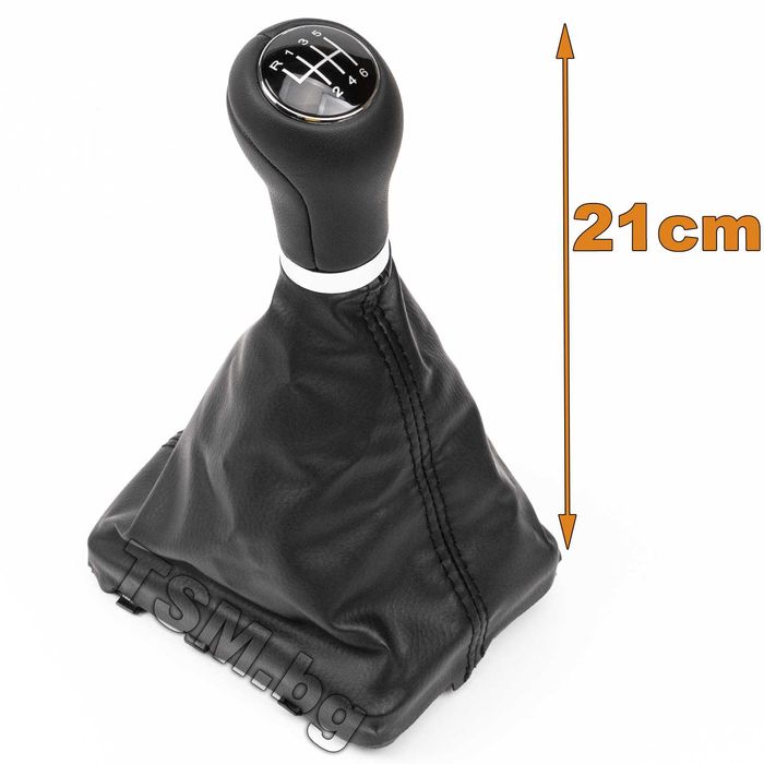 Кожена Топка Скоростен Лост с маншон за AUDI A6 C6 4F АУДИ А6 S-Line