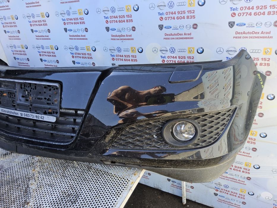 Bara fata Opel Astra H cu spălătoare faruri si proiectoare ceață neagră negru