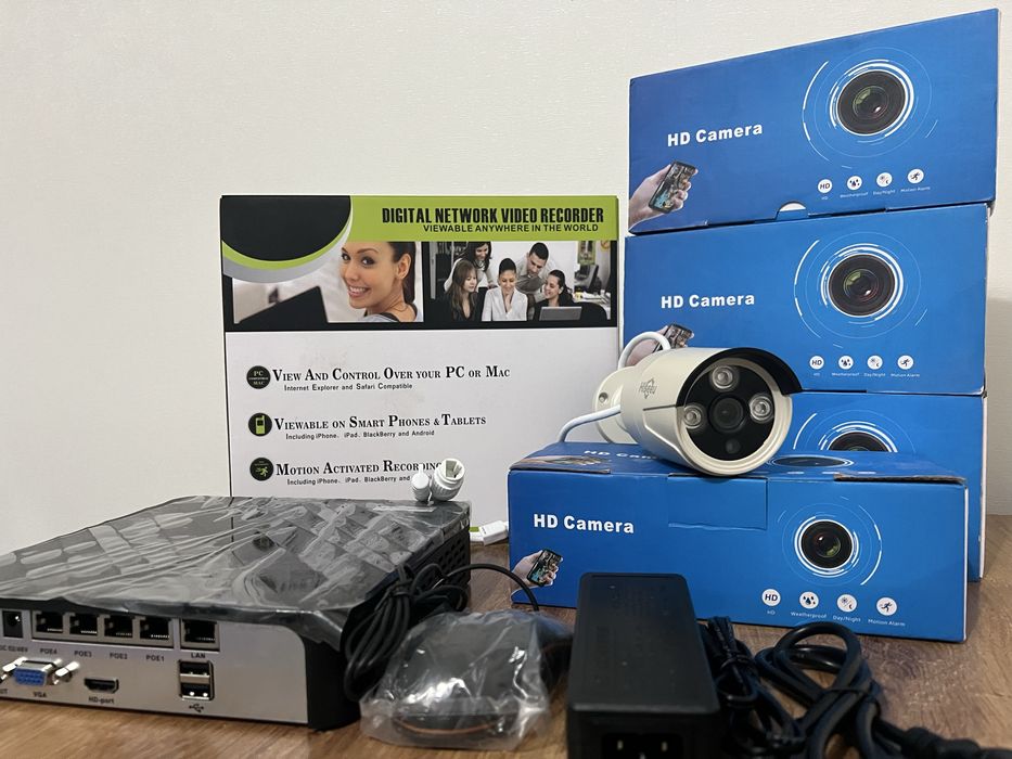 Продаю комплект IP-видеонаблюдения 4mpx