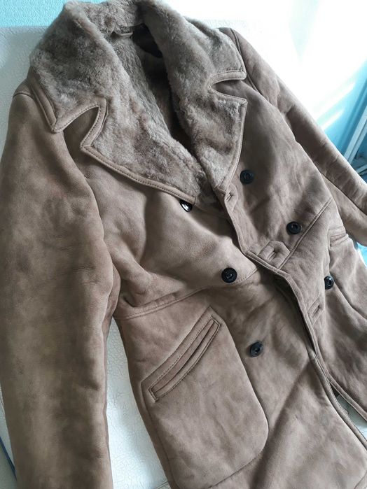 Мьжки кожух от естествена кожа и подплата - нов