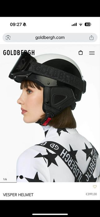 Дамски ски каска и очила Goldbergh