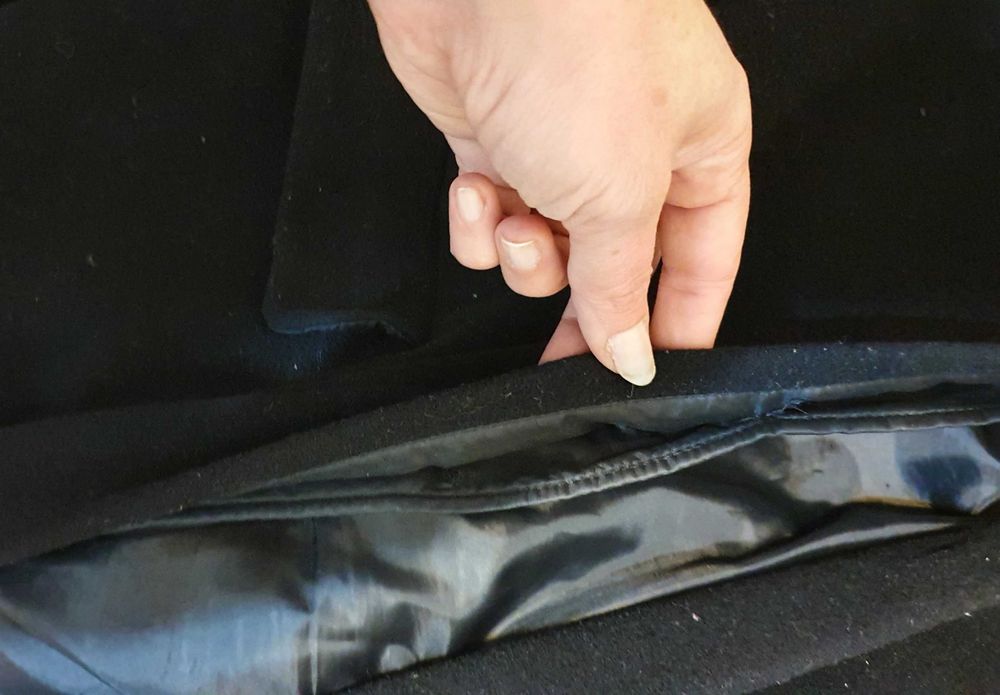 Олекотено вълнено палто