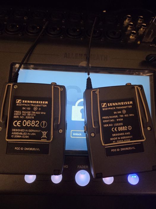 Lavaliere Sennheiser EW 100 G2 + EW 500 G2 – 2 sisteme wireless complete