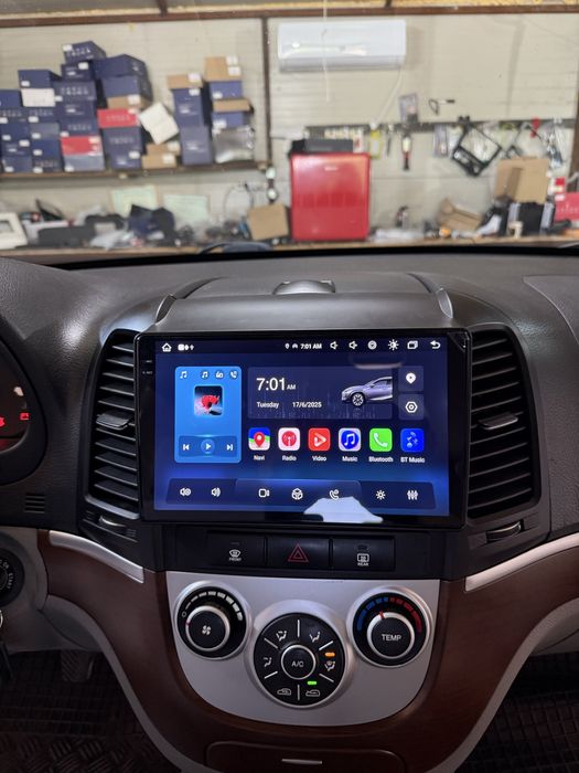 Navigatie Android Hyundai Santafe Waze Youtube + Camera Marsarier