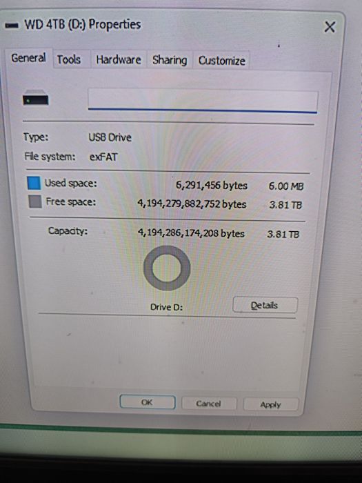 Vând HDD WD Passport 4 Tb