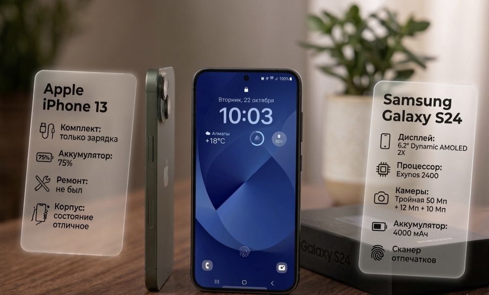 iPhone 13 128Gb Green / Samsung S24 128gb