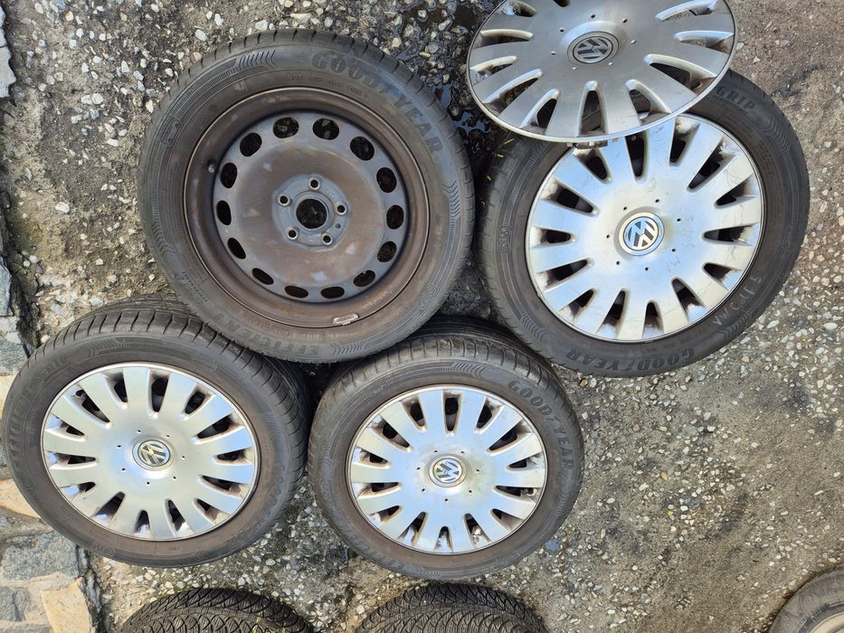 4бр стоманени джанти за фолксваген голф пасат/ 6.5ж Х16/ ет50/5Х 112/