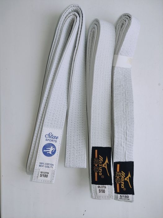 Белые пояса для кимоно