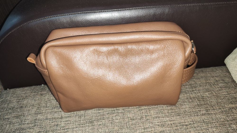 Борсетка мужская. Кожа