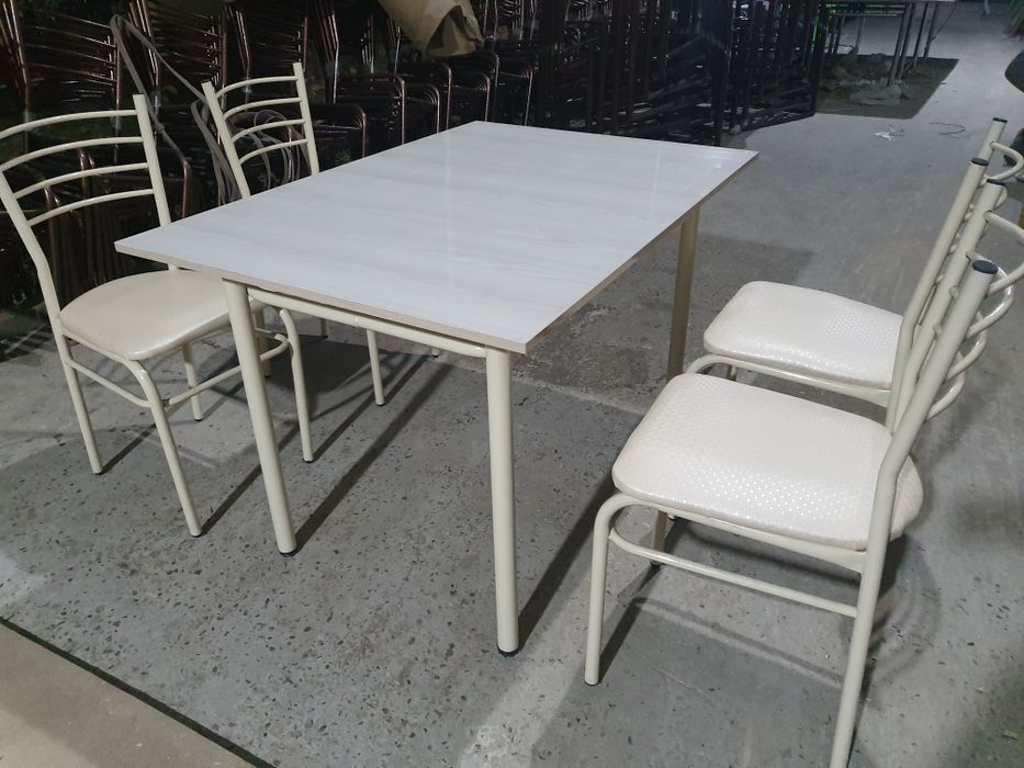Мэталл столл стуллар оптом нархта камплэктда 4 та стул 1 та столл бор