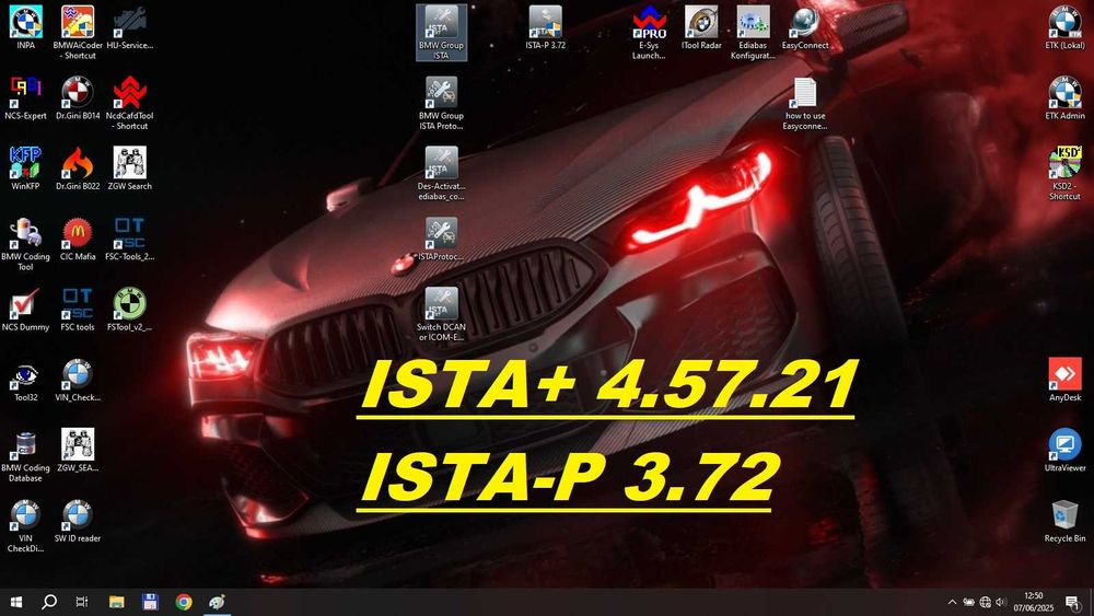 SSD 1Tb BMW ISTA+ 4.57.21 & ISTA-P 3.72, Inpa, NCS, E-Sys, ETK, KSD