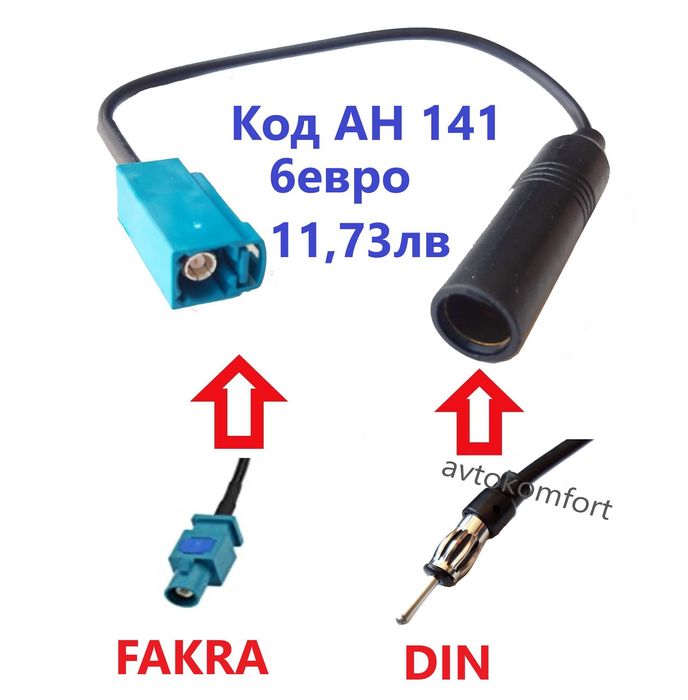 Букса Преходник за антена За Авто Радио