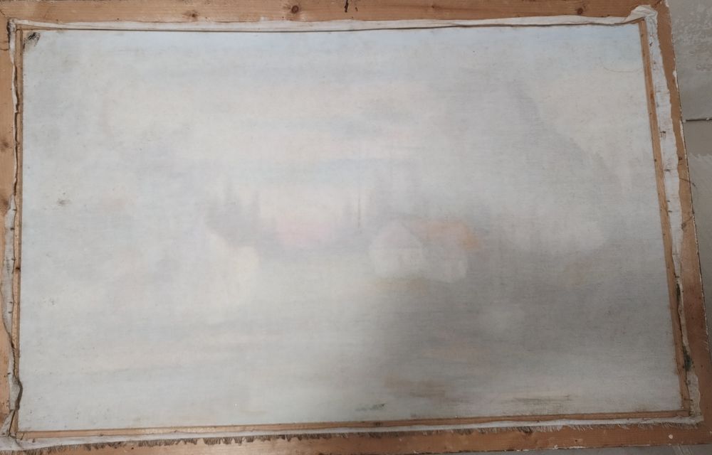 Tablou picat pe pânza ilustrând o imagine de amploare