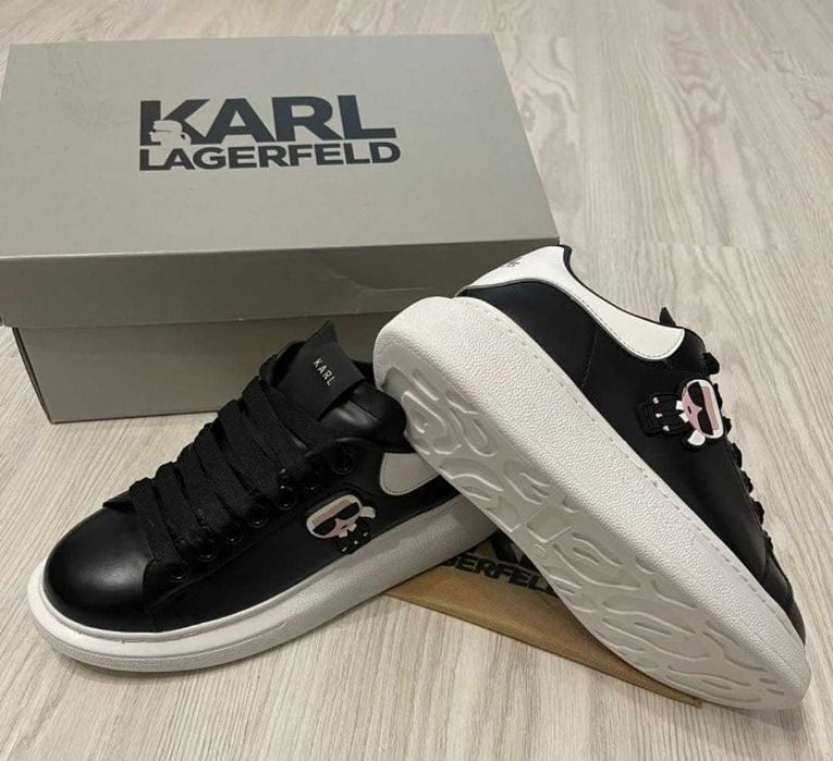 Adidasi Karl Alb si negru - 36-45 - Verificare colet