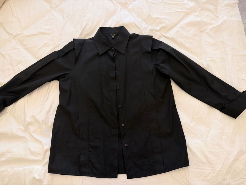 Massimo dutti рубашка женская черная хлопок