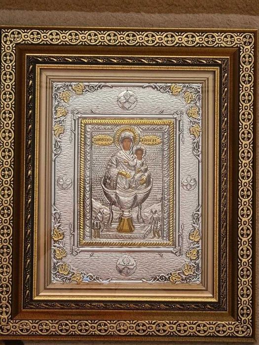 Icoana Argintata - Maica Domnului - Hristos Pantocrator etc Relief 3 D