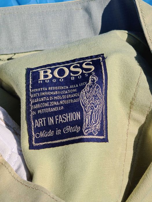 Blugi vintage Hugo Boss Select Line Alabama marimea 40 34 verde oliv / militar Made in Italy