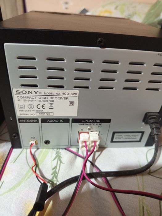 Уредба SONY HCD-S20