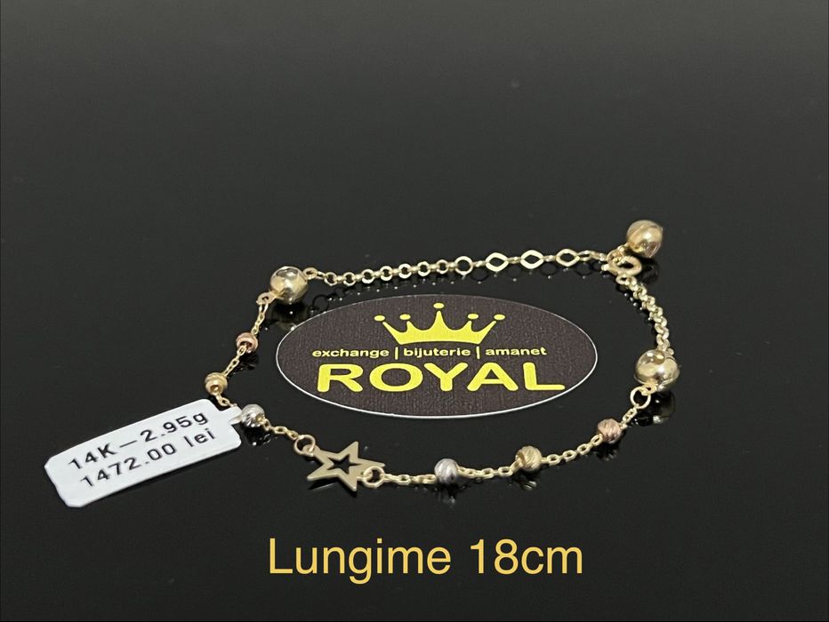 Bijuteria Royal CB : Bratara dama aur nou 14k 2,95gr
