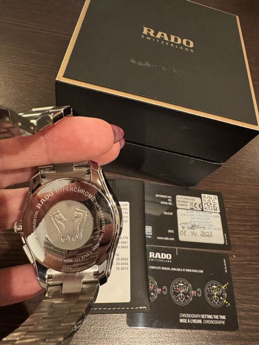Vand ceas Rado Chronograph , cutie , carduri
